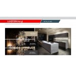 Фасад LuxeForm Acryl ME-900U Авантюрин, идеальное зеркальное сияние, толщина 18,4мм, основа МДФ, обратная сторона-высокопрочное покрытие в цвет